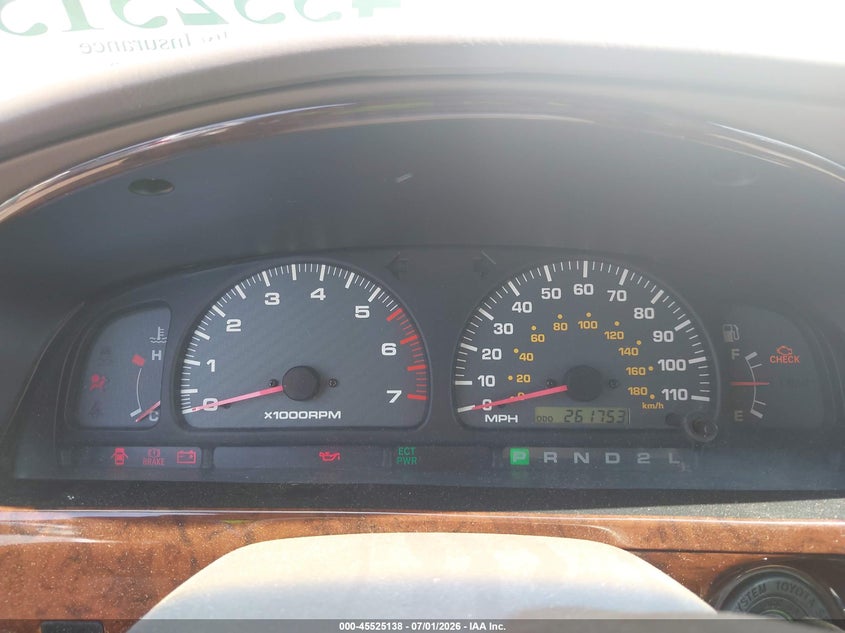 2001 Toyota 4runner VIN JT3GN87R710198861 IAAI salvage auction — LEFT FRONT, Salvage (Alabama), sold $1,350 on 2026-07-13 (photo 7)