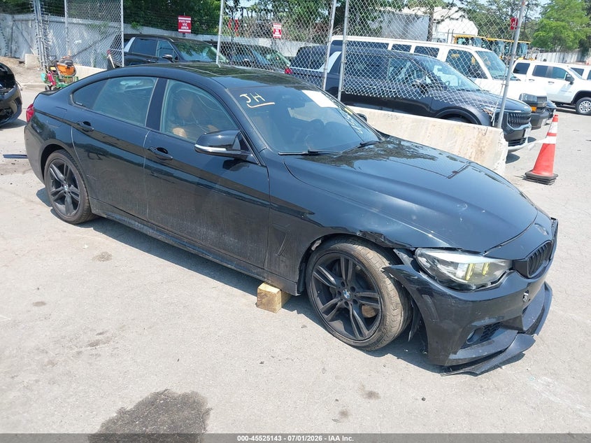 2019 BMW 4er VIN WBA4J7C54KBM74245 IAAI salvage auction — FRONT & REAR, Salvage Title, sold $8,250 on 2026-07-28 (photo 1)