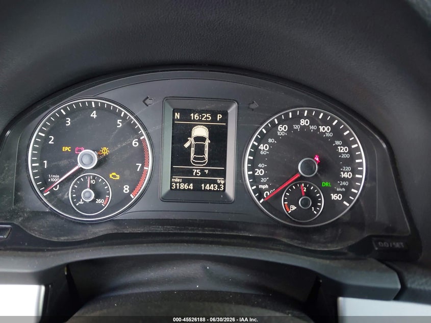 2012 Volkswagen Eos VIN WVWBW7AH5CV008851 IAAI salvage auction — FRONT END, Salvage Title, sold $725 on 2026-07-22 (photo 7)