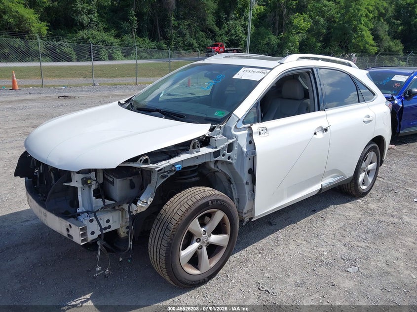 2012 Lexus Rx VIN JTJBK1BA9C2449567 IAAI salvage auction — FRONT END, Salvage (Virginia), sold $4,850 on 2026-07-28 (photo 2)