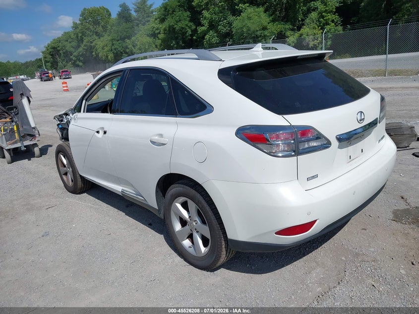 2012 Lexus Rx VIN JTJBK1BA9C2449567 IAAI salvage auction — FRONT END, Salvage (Virginia), sold $4,850 on 2026-07-28 (photo 3)