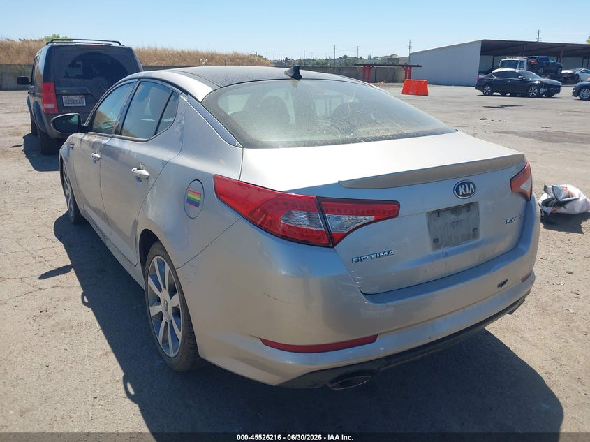 2013 Kia Optima VIN 5XXGR4A6XDG176072 IAAI salvage auction — NORMAL WEAR, Clear - Dealer Only (California), sold $400 on 2026-07-08 (photo 3)