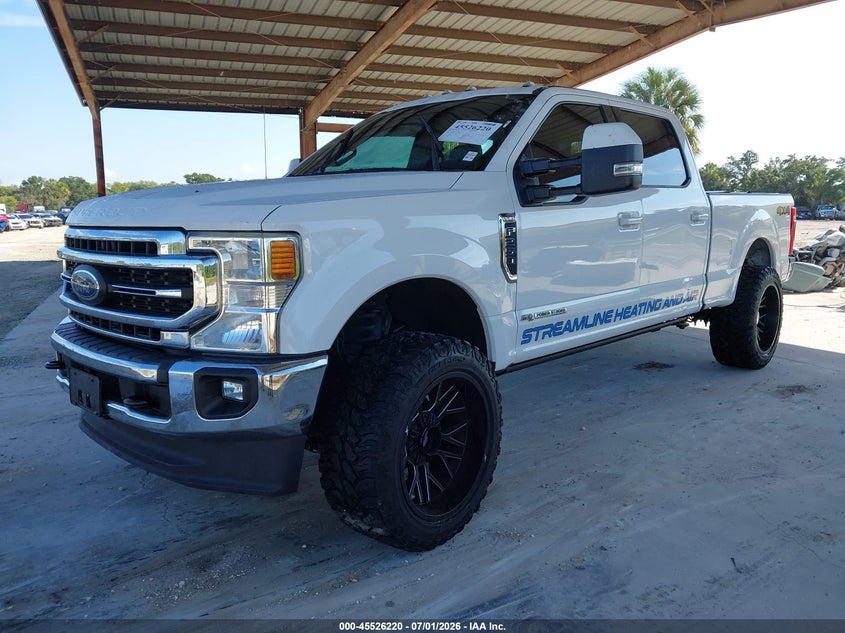 2020 Ford F250 VIN 1FT7W2BTXLEC37747 IAAI salvage auction — WATER/FLOOD, Certificate Of Destruction (Florida), sold $11,100 on 2026-07-27 (photo 2)