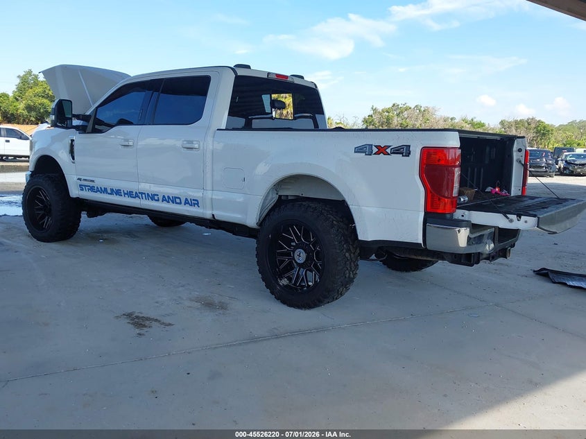 2020 Ford F250 VIN 1FT7W2BTXLEC37747 IAAI salvage auction — WATER/FLOOD, Certificate Of Destruction (Florida), sold $11,100 on 2026-07-27 (photo 3)