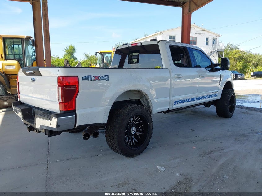2020 Ford F250 VIN 1FT7W2BTXLEC37747 IAAI salvage auction — WATER/FLOOD, Certificate Of Destruction (Florida), sold $11,100 on 2026-07-27 (photo 4)