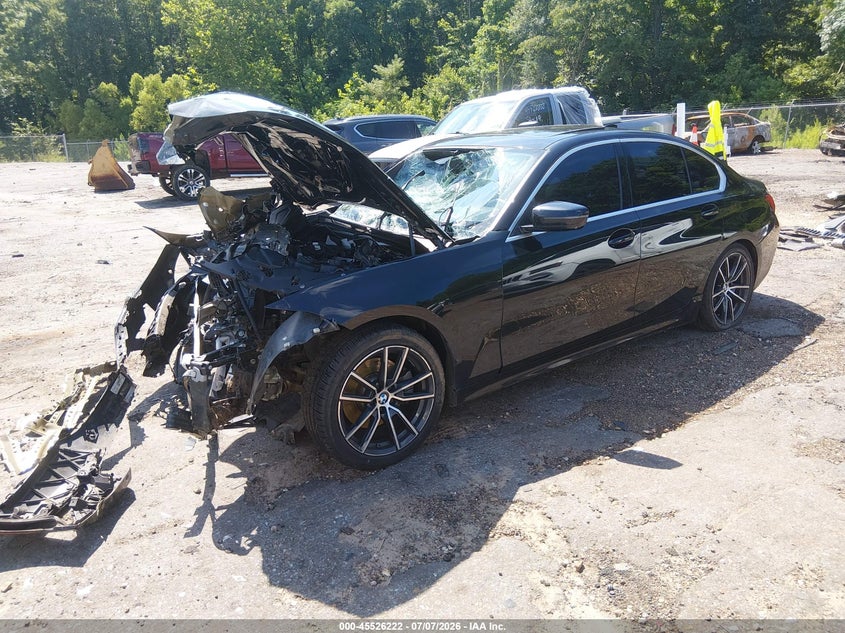 2019 BMW 3er VIN WBA5R1C53KAK12233 IAAI salvage auction — FRONT END, Salvage (Mississippi), sold $1,600 on 2026-08-12 (photo 2)
