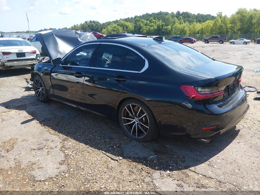 2019 BMW 3er VIN WBA5R1C53KAK12233 IAAI salvage auction — FRONT END, Salvage (Mississippi), sold $1,600 on 2026-08-12 (photo 3)