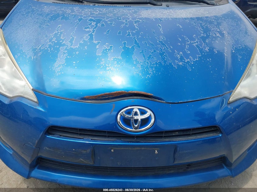 2013 Toyota Prius c VIN JTDKDTB35D1555435 IAAI salvage auction — UNKNOWN, Salvage Title - Dealer (California), sold $2,200 on 2026-07-22 (photo 6)