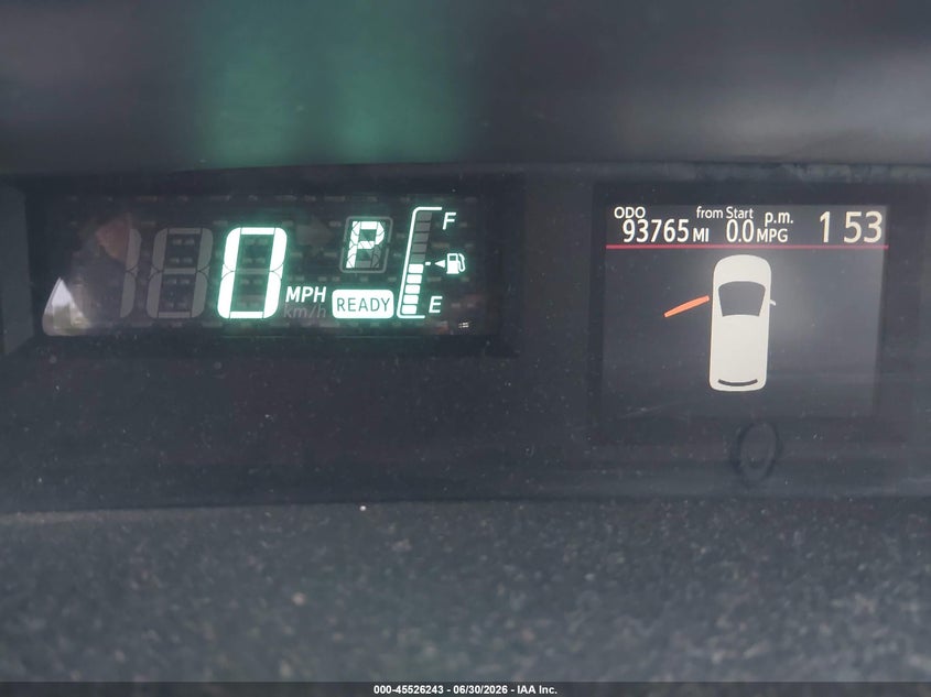 2013 Toyota Prius c VIN JTDKDTB35D1555435 IAAI salvage auction — UNKNOWN, Salvage Title - Dealer (California), sold $2,200 on 2026-07-22 (photo 7)