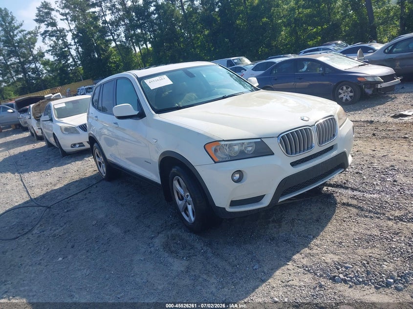 2011 BMW X3 VIN 5UXWX5C53BLK59494 IAAI salvage auction — NORMAL WEAR, Repossession Paperwork (Georgia), sold $300 on 2026-07-28 (photo 1)
