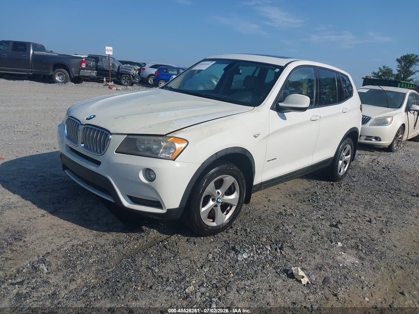2011 BMW X3 VIN 5UXWX5C53BLK59494 IAAI salvage auction — NORMAL WEAR, Repossession Paperwork (Georgia), sold $300 on 2026-07-28 (photo 2)