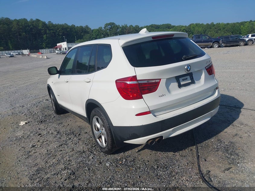 2011 BMW X3 VIN 5UXWX5C53BLK59494 IAAI salvage auction — NORMAL WEAR, Repossession Paperwork (Georgia), sold $300 on 2026-07-28 (photo 3)