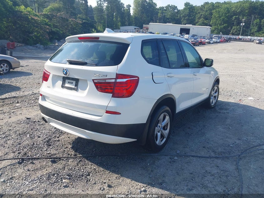 2011 BMW X3 VIN 5UXWX5C53BLK59494 IAAI salvage auction — NORMAL WEAR, Repossession Paperwork (Georgia), sold $300 on 2026-07-28 (photo 4)