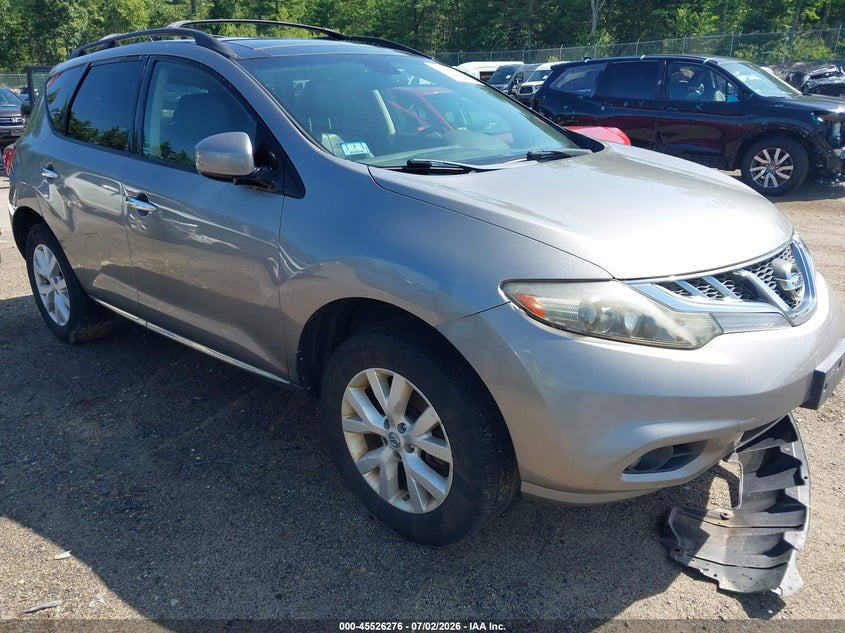 2011 Nissan Murano VIN JN8AZ1MW1BW178650 IAAI salvage auction — NORMAL WEAR, Clear (Massachusetts), sold $400 on 2026-07-17 (photo 1)