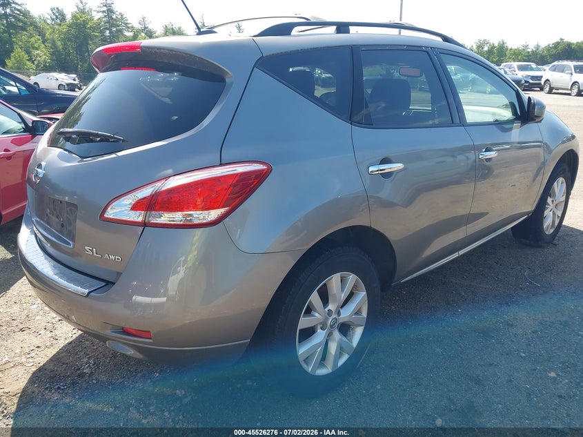 2011 Nissan Murano VIN JN8AZ1MW1BW178650 IAAI salvage auction — NORMAL WEAR, Clear (Massachusetts), sold $400 on 2026-07-17 (photo 4)