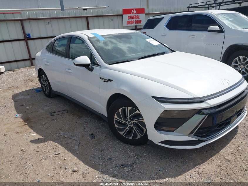 2026 Hyundai Sonata VIN KMHL24JJ2TA138901 IAAI salvage auction — WATER/FLOOD, Rebuildable (Florida), sold $7,650 on 2026-07-16 (photo 1)