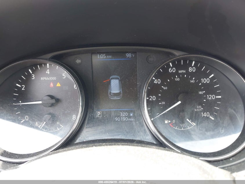 2019 Nissan Rogue VIN JN8AT2MV9KW393448 IAAI salvage auction — FRONT END, Mv-907A (New York), sold $2,550 on 2026-07-25 (photo 7)