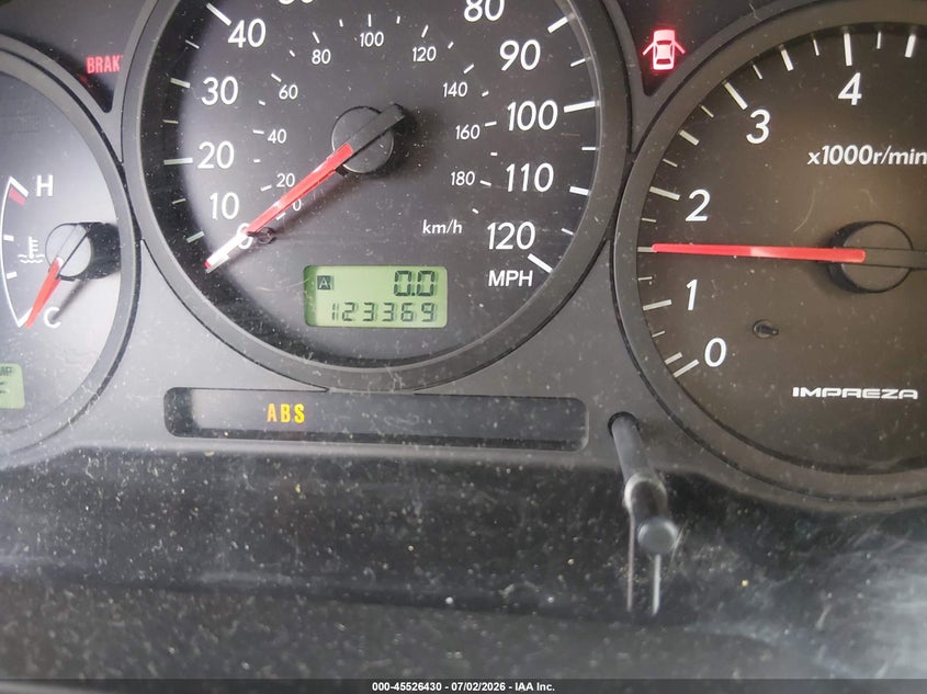 2007 Subaru Impreza VIN JF1GD61637H512202 IAAI salvage auction — RIGHT REAR, Original (Kentucky), sold $750 on 2026-07-14 (photo 7)
