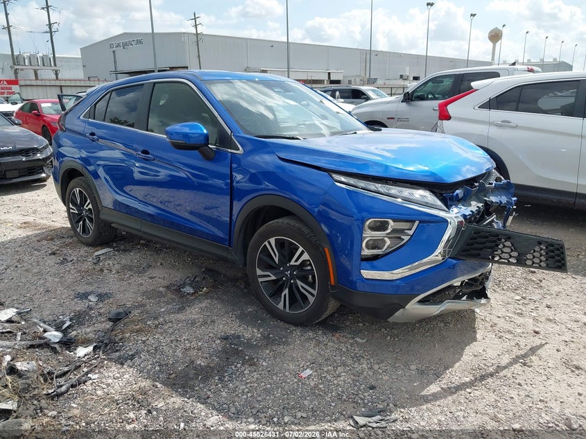 2025 Mitsubishi Eclipse cross VIN JA4ATWAA9SZ032573 IAAI salvage auction — FRONT END, Enterprise Vehicles Clear Only (Texas), sold $3,550 on 2026-07-09 (photo 1)