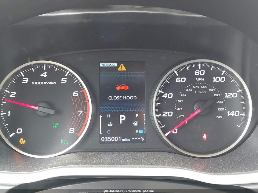 2025 Mitsubishi Eclipse cross VIN JA4ATWAA9SZ032573 IAAI salvage auction — FRONT END, Enterprise Vehicles Clear Only (Texas), sold $3,550 on 2026-07-09 (photo 7)