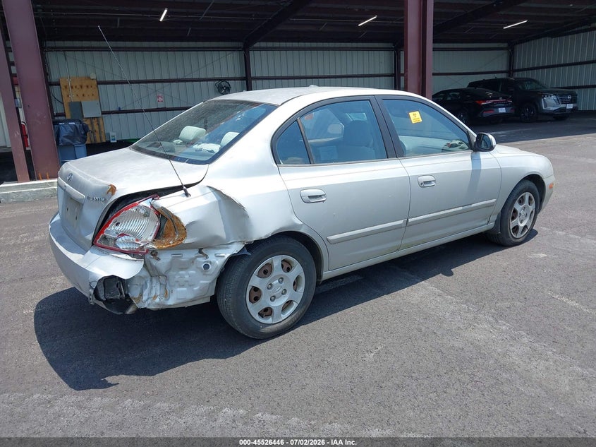 2003 Hyundai Elantra VIN KMHDN45D03U621706 IAAI salvage auction — BIOHAZARD/CHEMICAL, Salvage (Idaho), sold $25 on 2026-07-28 (photo 4)