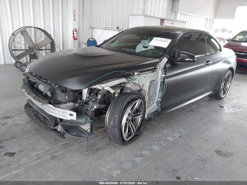 2016 BMW M4 VIN WBS3U9C59GP968623 IAAI salvage auction — LEFT FRONT, Rebuildable (Florida), sold $14,200 on 2026-07-29 (photo 2)