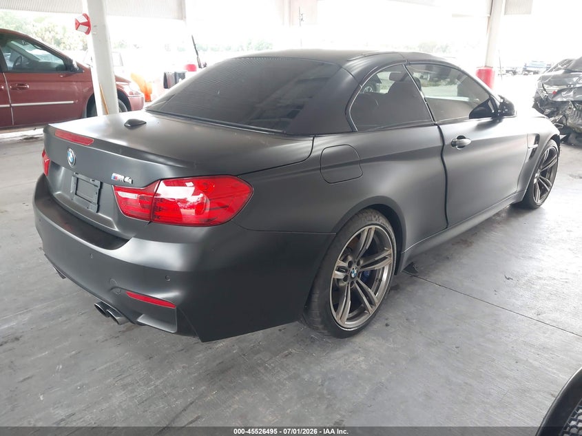 2016 BMW M4 VIN WBS3U9C59GP968623 IAAI salvage auction — LEFT FRONT, Rebuildable (Florida), sold $14,200 on 2026-07-29 (photo 4)