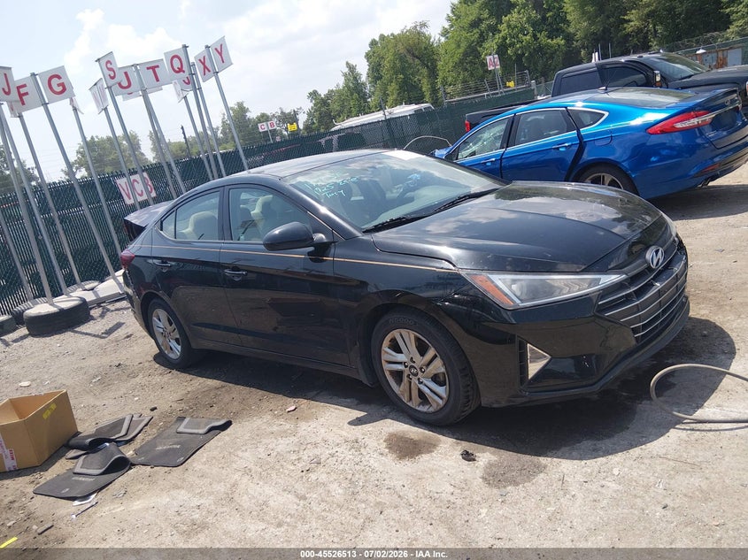 2020 Hyundai Elantra VIN KMHD84LF9LU926729 IAAI salvage auction — REAR END, Salvage Title, sold $2,800 on 2026-09-02 (photo 1)