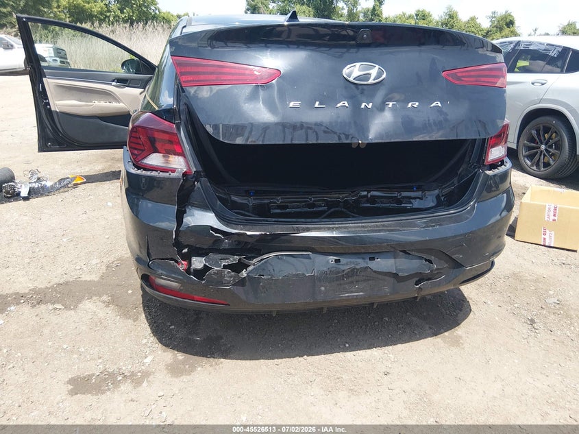 2020 Hyundai Elantra VIN KMHD84LF9LU926729 IAAI salvage auction — REAR END, Salvage Title, sold $2,800 on 2026-09-02 (photo 6)