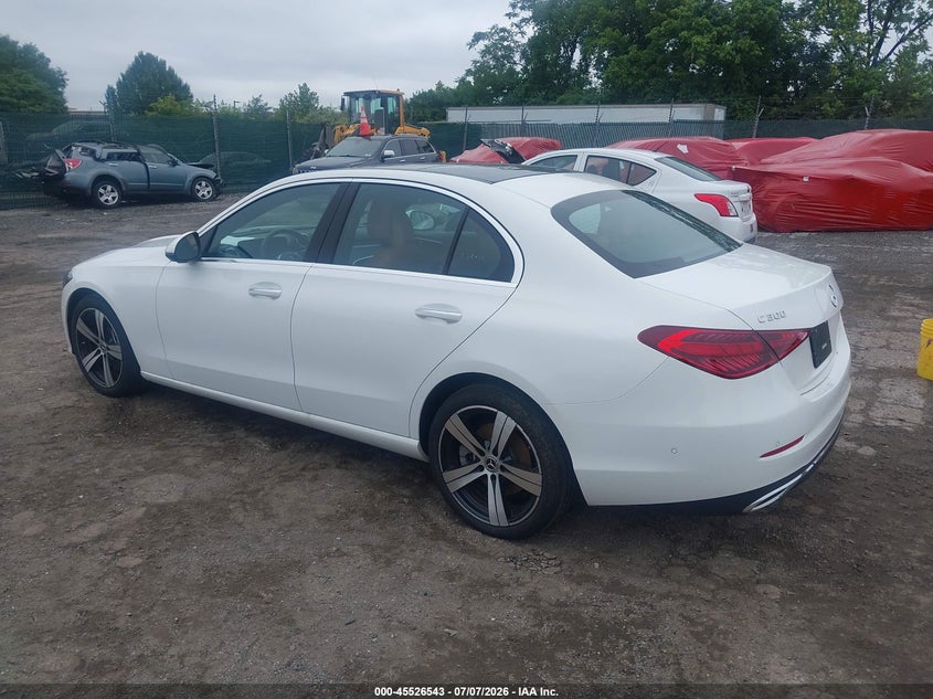 2025 Mercedes-benz C-klasse VIN W1KAF4HB0SR287716 IAAI salvage auction — UNDERCARRIAGE, Wait Title, sold $31,225 on 2026-08-21 (photo 3)