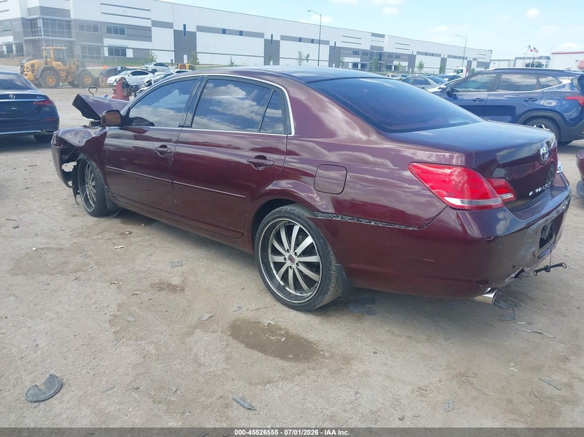 2007 Toyota Avalon VIN 4T1BK36B17U216872 IAAI salvage auction — FRONT & REAR, Salvage (Texas), sold $525 on 2026-08-24 (photo 3)