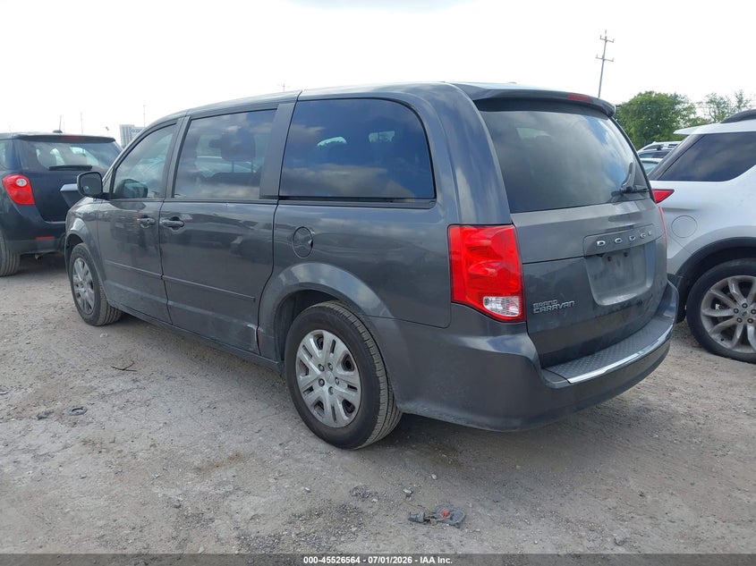 2017 Dodge Grand caravan VIN 2C4RDGBG7HR641159 IAAI salvage auction — NORMAL WEAR, Original (Texas), sold $1,750 on 2026-08-03 (photo 3)