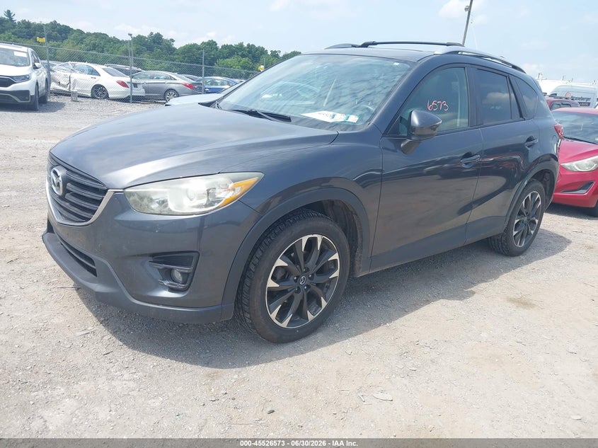 2016 Mazda Cx-5 VIN JM3KE4DY8G0607380 IAAI salvage auction — NORMAL WEAR, Clear (Pennsylvania), sold $3,150 on 2026-07-08 (photo 2)