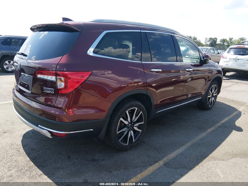 2022 Honda Pilot VIN 5FNYF6H91NB012237 IAAI salvage auction — SIDE, Salvage Title, sold $10,900 on 2026-09-02 (photo 4)
