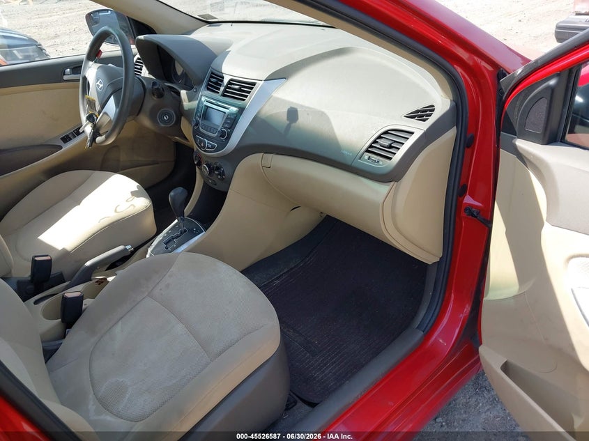 2014 Hyundai Accent VIN KMHCT4AE1EU755806 IAAI salvage auction — REAR END, Salvage Title, sold $1,250 on 2026-07-31 (photo 5)