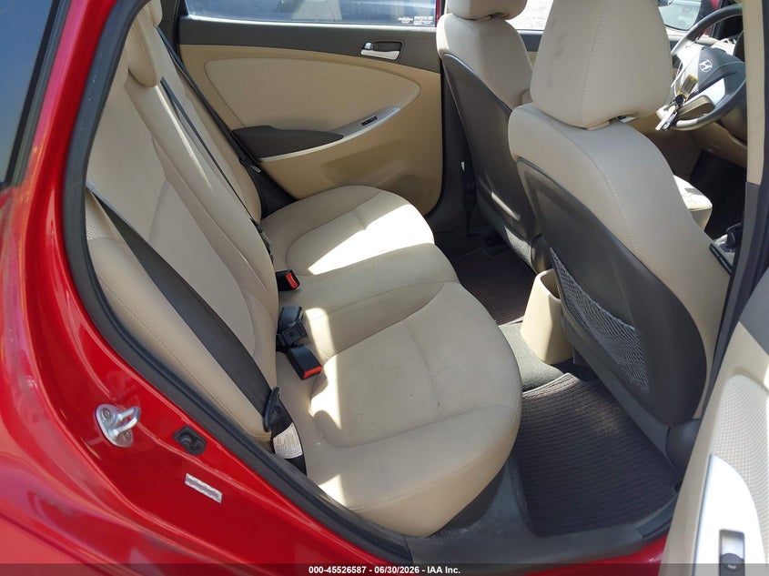 2014 Hyundai Accent VIN KMHCT4AE1EU755806 IAAI salvage auction — REAR END, Salvage Title, sold $1,250 on 2026-07-31 (photo 8)