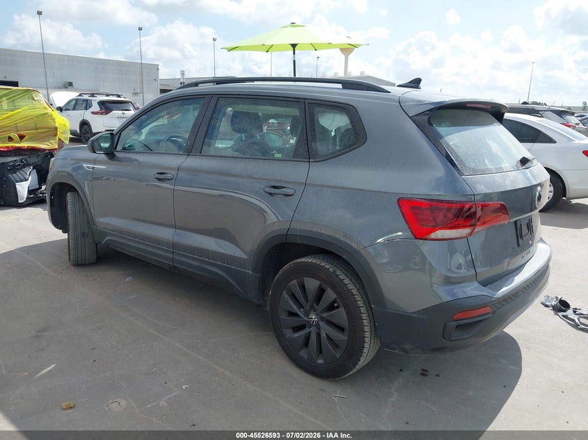 2023 Volkswagen Taos VIN 3VVCX7B28PM331398 IAAI salvage auction — RIGHT SIDE, Original (Texas), sold $7,675 on 2026-09-01 (photo 3)