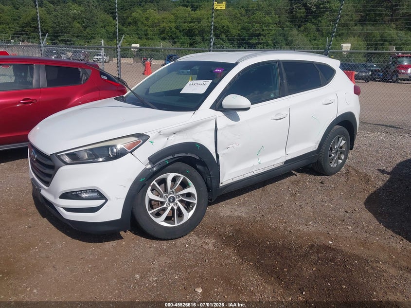2016 Hyundai Tucson VIN KM8J3CA44GU194917 IAAI salvage auction — HAIL, Salvage (Illinois), sold $2,000 on 2026-08-01 (photo 2)