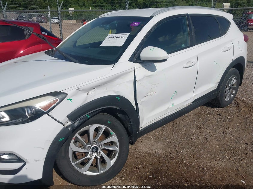 2016 Hyundai Tucson VIN KM8J3CA44GU194917 IAAI salvage auction — HAIL, Salvage (Illinois), sold $2,000 on 2026-08-01 (photo 6)