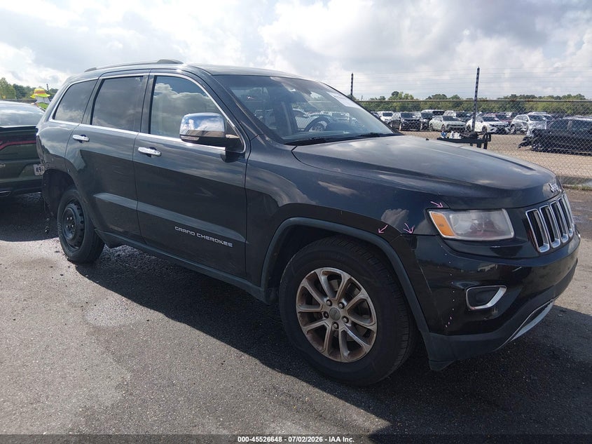 2014 Jeep Grand cherokee VIN 1C4RJEBG4EC173666 IAAI salvage auction — REAR END, Salvage (Louisiana), sold $2,000 on 2026-07-26 (photo 1)