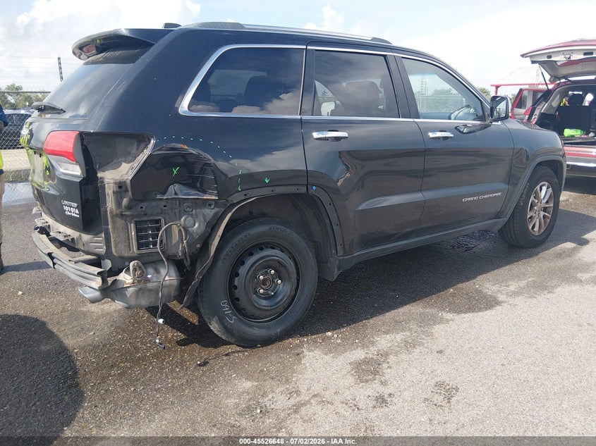 2014 Jeep Grand cherokee VIN 1C4RJEBG4EC173666 IAAI salvage auction — REAR END, Salvage (Louisiana), sold $2,500 on 2026-07-27 (photo 4)