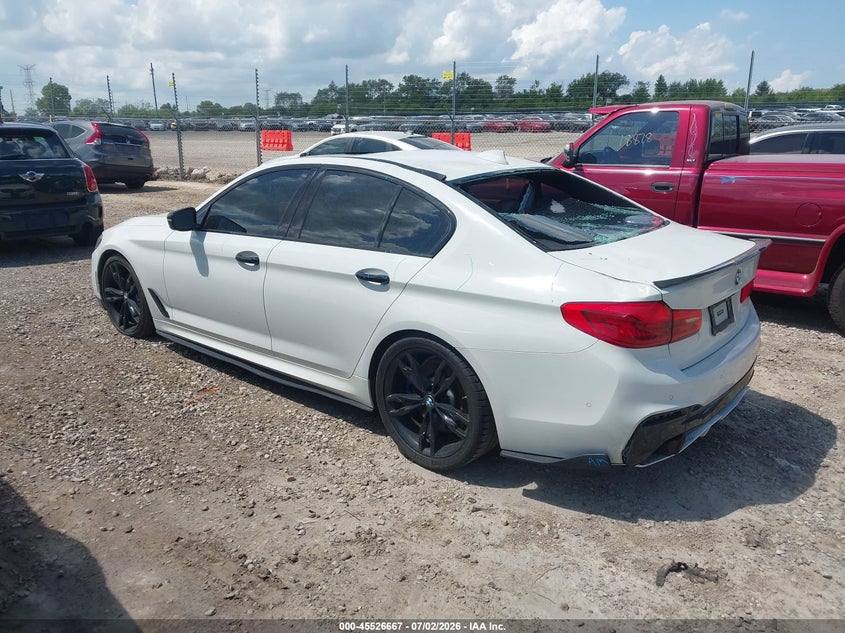 2020 BMW 5er VIN WBAJS7C04LBN96867 IAAI salvage auction — REAR END, Wait Title, sold $9,300 on 2026-10-07 (photo 3)