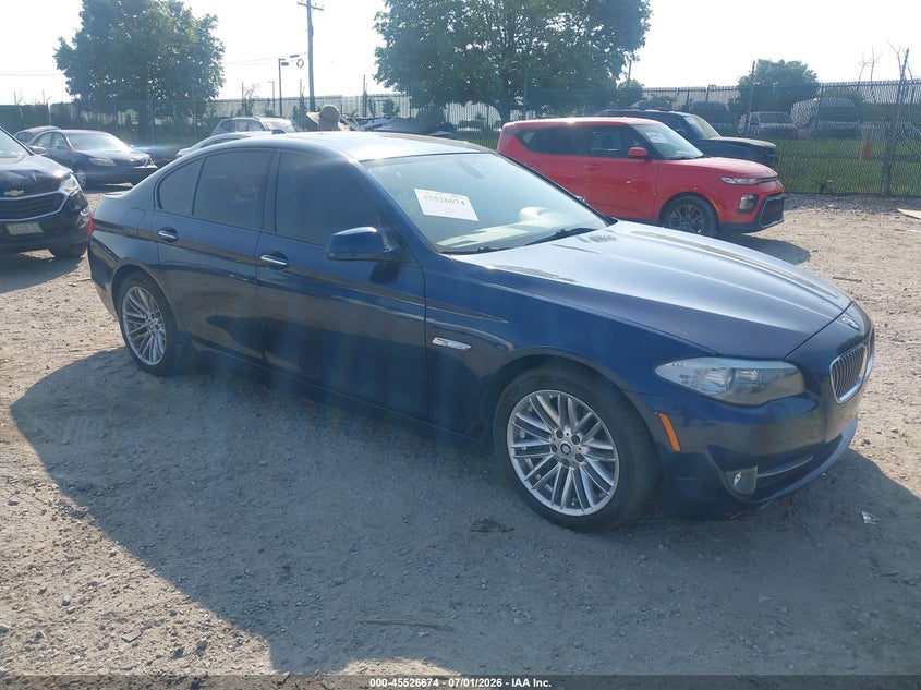 2012 BMW 5er VIN WBAFU7C58CDU58331 IAAI salvage auction — LEFT FRONT, Salvage (Pennsylvania), sold $850 on 2026-07-24 (photo 1)