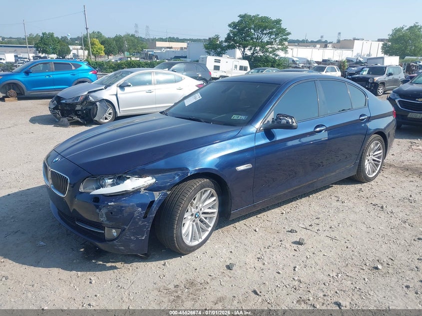 2012 BMW 5er VIN WBAFU7C58CDU58331 IAAI salvage auction — LEFT FRONT, Salvage (Pennsylvania), sold $850 on 2026-07-24 (photo 2)