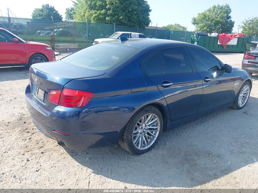 2012 BMW 5er VIN WBAFU7C58CDU58331 IAAI salvage auction — LEFT FRONT, Salvage (Pennsylvania), sold $850 on 2026-07-24 (photo 4)