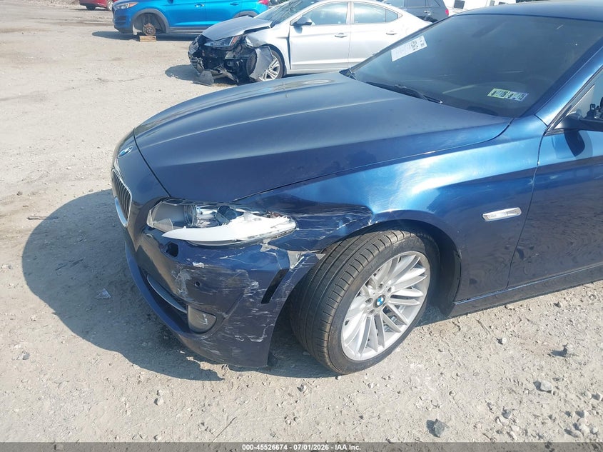 2012 BMW 5er VIN WBAFU7C58CDU58331 IAAI salvage auction — LEFT FRONT, Salvage (Pennsylvania), sold $850 on 2026-07-24 (photo 6)