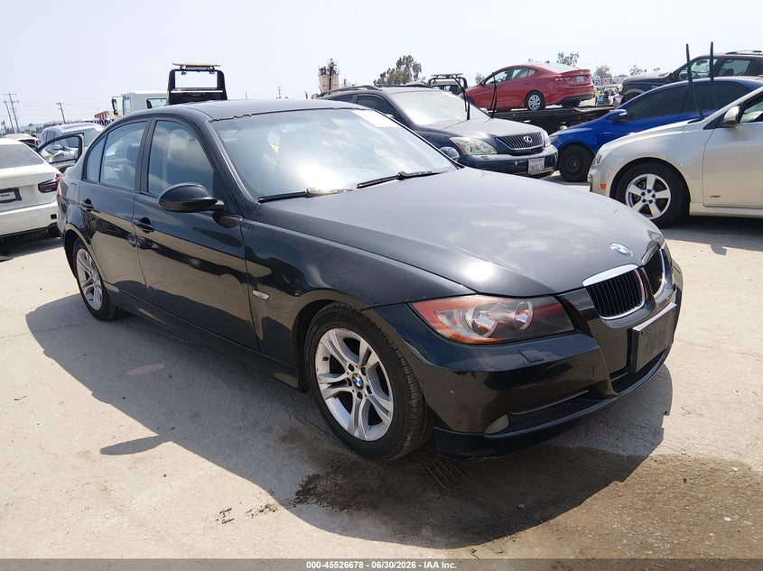 2008 BMW 3 series VIN WBAVC53508F008493 IAAI salvage auction — FRONT END, Salvage (California), sold $1,200 on 2026-07-16 (photo 1)