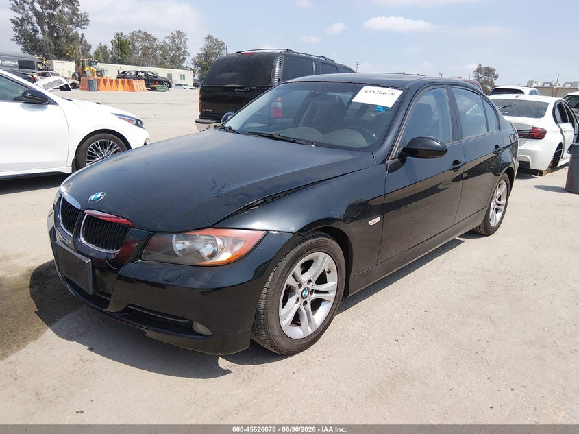 2008 BMW 3 series VIN WBAVC53508F008493 IAAI salvage auction — FRONT END, Salvage (California), sold $1,200 on 2026-07-16 (photo 2)
