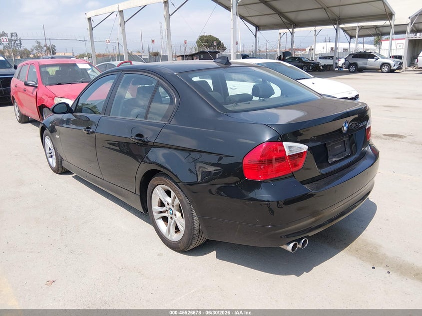 2008 BMW 3 series VIN WBAVC53508F008493 IAAI salvage auction — FRONT END, Salvage (California), sold $1,200 on 2026-07-16 (photo 3)