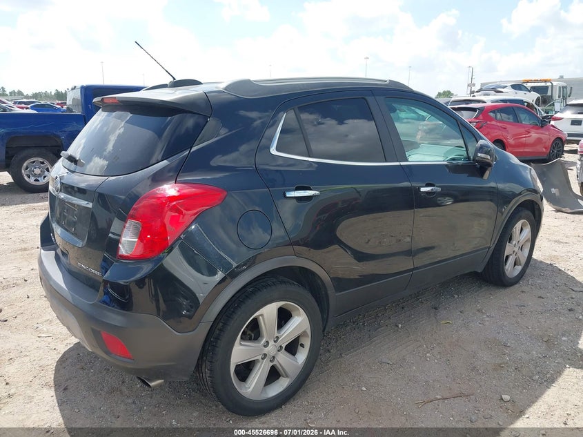 2015 Buick Encore VIN KL4CJASB3FB169919 IAAI salvage auction — RIGHT FRONT, Original (Texas), sold $600 on 2026-07-08 (photo 4)